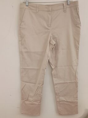 Nautica Light Beige Cropped Stretch Pants